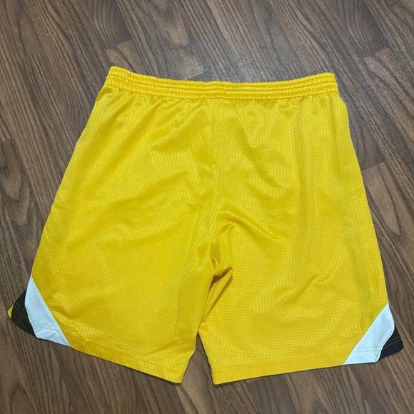 Nike* Y2K Dazzles *Yellow Satin Color & Look Basketball / Track Shorts * M - Picture 2 of 7